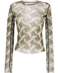 JNBY - Abstract-pattern Long-sleeve Top - Lyst