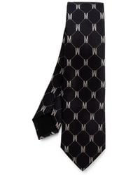 Moschino - Monogram-Print Silk Tie - Lyst