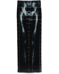 Jean Paul Gaultier - X-Ray Maxi Skirt - Lyst