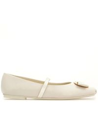 Ferragamo - New Vara Ballerina's Met Strik - Lyst