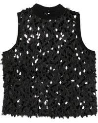 Marella - Sequin-Embellished Sleeveless Top - Lyst