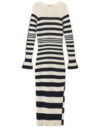 Twinset - Striped Knit Maxi Dress - Lyst