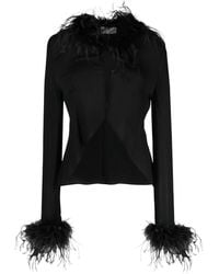 GIUSEPPE DI MORABITO - Blouse Met Veren Afwerking - Lyst