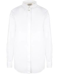 Quira - Popeline-Hemd mit klassischem Kragen - Lyst