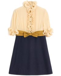 Valentino Garavani - Ruffled-Sleeve Mini Dress - Lyst