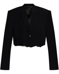 Balenciaga - Single-Breasted Notched Lapels Blazer - Lyst