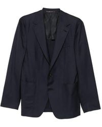 Canali - Blazer Boutonné À Revers Crantés - Lyst