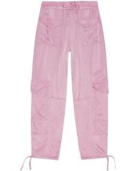 Ganni - Washed Satin Pants - Lyst