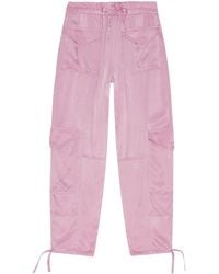 Ganni - Washed Satin Pants - Lyst