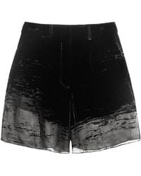 GRACE LING - Glitch Semi-Sheer Shorts - Lyst