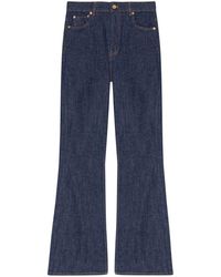 Ganni - High Waist Flared Jeans - Lyst