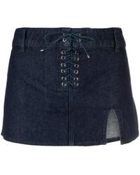 Ludovic de Saint Sernin - Side-Slit Denim Shirt - Lyst