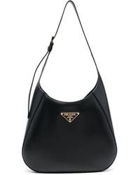 Prada - Brand-plaque Leather Shoulder Bag - Lyst