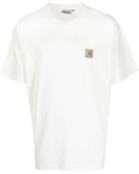 Carhartt - Nelson Logo-patch Short-sleeve Cotton T-shirt - Lyst