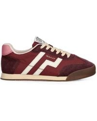 GANT - Beylana Suede-Panelled Sneakers - Lyst