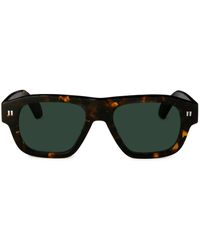 Off-White c/o Virgil Abloh - Pilot Acetate Sunglasses with Logo Arm - Lyst