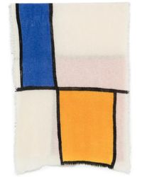 Faliero Sarti - Patos Colour-Block Frayed Scarf - Lyst