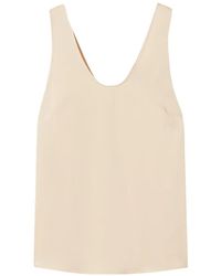 Twinset - V-Neck Satin Top - Lyst