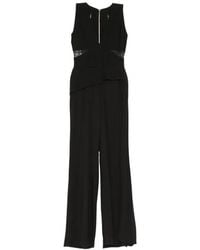 Elie Saab - Lace-Insert Peplum Jumpsuit - Lyst