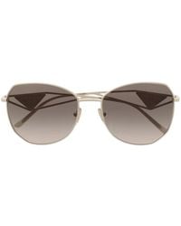 Prada - Logo-Plaque Oversized-Frame Sunglasses - Lyst