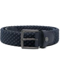 Paul & Shark - Woven Leather Belt - Lyst