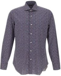 Barba Napoli - Micro-Pattern Shirt - Lyst