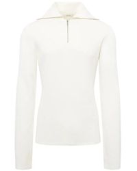 Entire studios - Zip-Up Turtle-Neck Sweater - Lyst