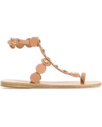 Ancient Greek Sandals - Madison Leather Disc-Embellished Sandals - Lyst