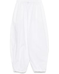 Pinko - Cotton Tapered Trousers - Lyst