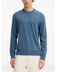 Paul Smith - Rundhals-Pullover Mit Logo-Detail - Lyst
