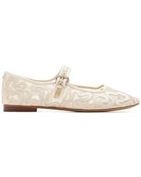 Sam Edelman - Michaela Embroidered Buckle Ballet Flats - Lyst