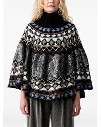 Munthe - Verst Sequin-Embellished Poncho - Lyst