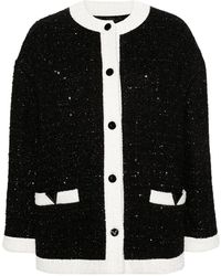 Valentino Garavani - Caban Sequinned Tweed Jacket - Lyst