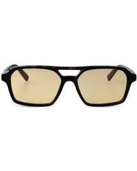 MM6 by Maison Margiela - Lunettes 7 Browline Sunglasses - Lyst