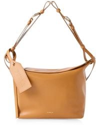 Furla - M Logo-Print Leather Shoulder Bag - Lyst