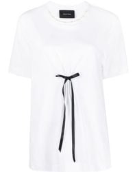 Simone Rocha - Bow-detail Short-sleeve T-shirt - Lyst