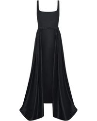 Nicholas - Square-Neck Midi Dress - Lyst