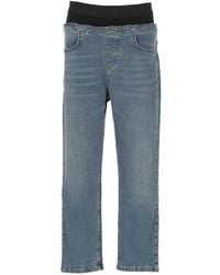 PROTOTYPES - Layered-Waistband Whiskered Jeans - Lyst
