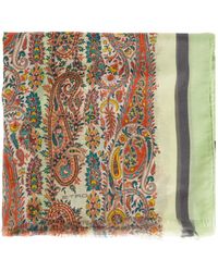 Etro - Paisley-Pattern Scarves - Lyst