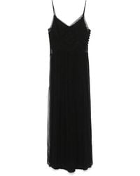 Twinset - Maxikleid mit Blumenapplikation - Lyst