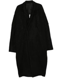 Rick Owens - Manteau Oversize Poiret À Revers Crantés - Lyst