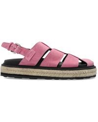 Moschino - Suede Platform Sandals - Lyst