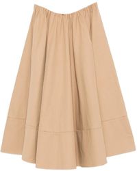 Maje - Elasticated-Waist Midi Skirt - Lyst