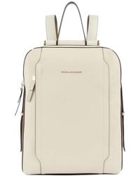Piquadro - Laptop Leather Backpack - Lyst