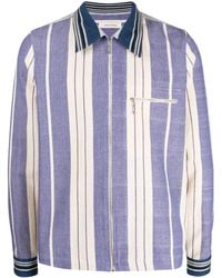 Wales Bonner - Chaqueta Atlantic a rayas con cremallera - Lyst