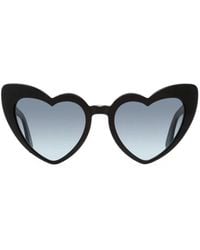 Saint Laurent - Lunettes De Soleil Loulou À Monture Cœur - Lyst