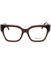 Ferragamo Eyewear - Rectangle-Frame Glasses - Lyst