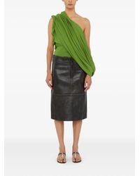 Christopher Esber - Burnished Leather Panelled Skirt - Lyst