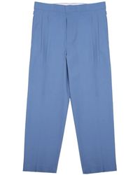 BE ABLE - Mat Pleated Straight-Leg Trousers - Lyst