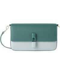 Furla - Iride Two-Tone Pebbled-Leather Shoulder Bag - Lyst
